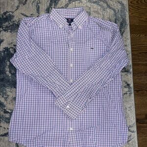 Vineyard Vines Men's Plaid Shirt - Blue and White